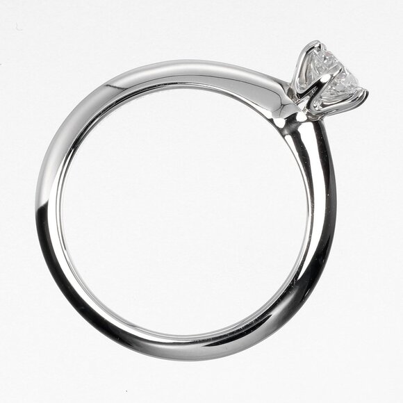 TIFFANY Silver Diamond 2C Engagement Ring - Picture 8 of 10